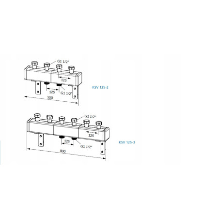 ROZDZIELACZ KSV 125-2 70 kW DO 2 OBIEGÓW POMPOWYCH PRIMOTHERM AFRISO