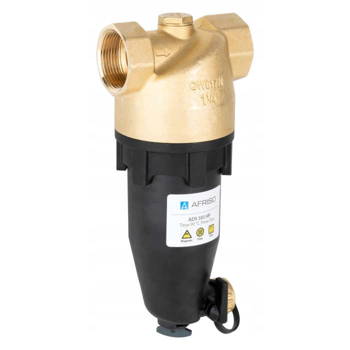 MAGNETYCZNY SEPARATOR ZANIECZYSZCZEŃ ADS181 AFRISO GW G1 1/4 DN32 5/4 CALA