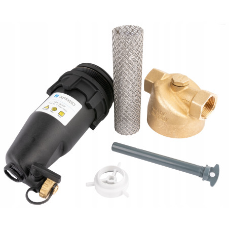 MAGNETYCZNY SEPARATOR ZANIECZYSZCZEŃ ADS180 AFRISO 1'' DN25 do pomp ciepła