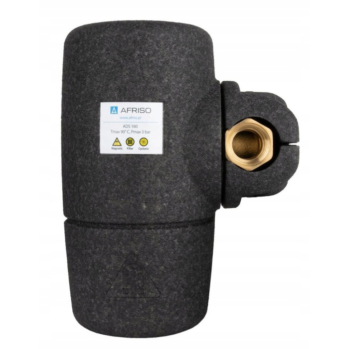 FILTR MAGNETYCZNY SEPARATOR ZANIECZYSZCZEŃ ADS160 AFRISO GW G1'' W IZOLACJI