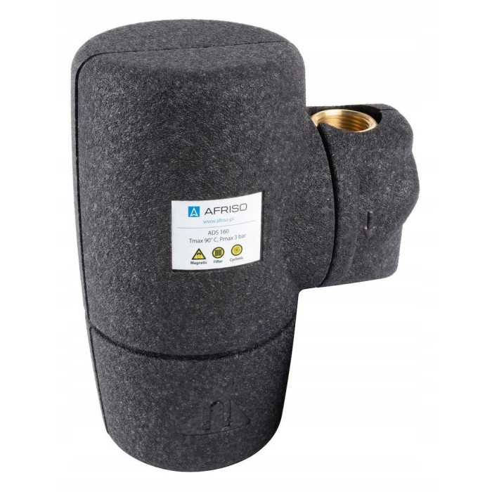 FILTR MAGNETYCZNY SEPARATOR ZANIECZYSZCZEŃ ADS160 AFRISO GW G1'' W IZOLACJI