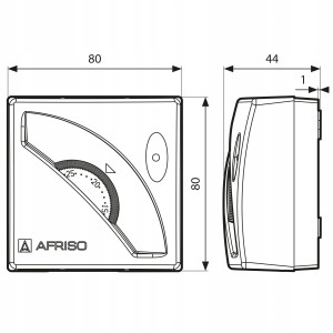 REGULATOR TEMPERATURY STEROWNIK TERMOSTAT POKOJOWY AFRISO TA3 10-30°C 230 V