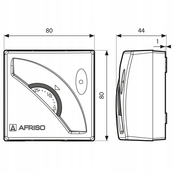 REGULATOR TEMPERATURY STEROWNIK TERMOSTAT POKOJOWY AFRISO TA3 10-30°C 230 V