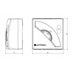 REGULATOR TEMPERATURY STEROWNIK TERMOSTAT POKOJOWY AFRISO TA3 10-30°C 230 V