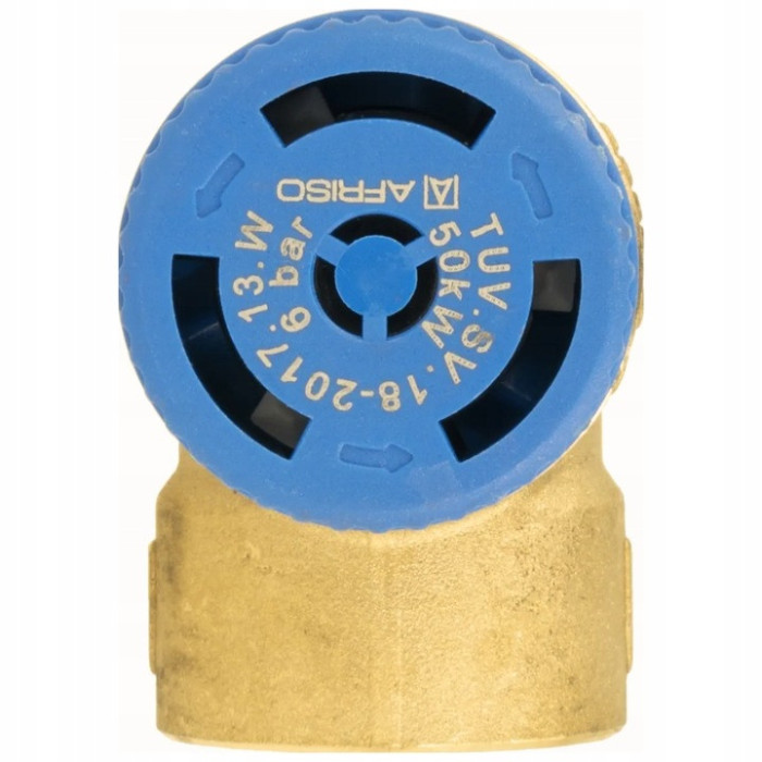 ZAWÓR BEZPIECZEŃSTWA DO INSTALACJI CWU 6 BAR 1/2'' x 3/4" GW AFRISO