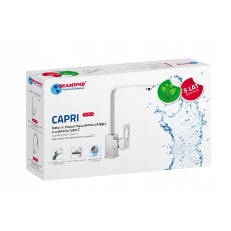 Bateria kuchenna stojąca Capri Diamond Srebrny