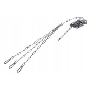 RUSZT DO GRILLA TRÓJNOGU OKRĄGŁY Z ŁAŃCUCHEM NIERDZEWNY POLSKI INOX Ø450 mm