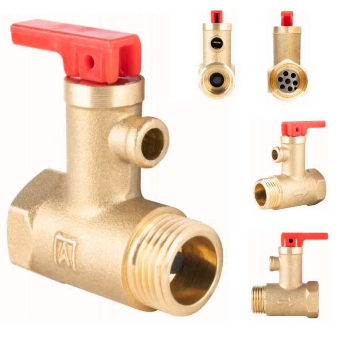 ZAWÓR BEZPIECZEŃSTWA AF4 6,7 BAR 1/2CALA DO PODGRZEWACZY WODY AFRISO