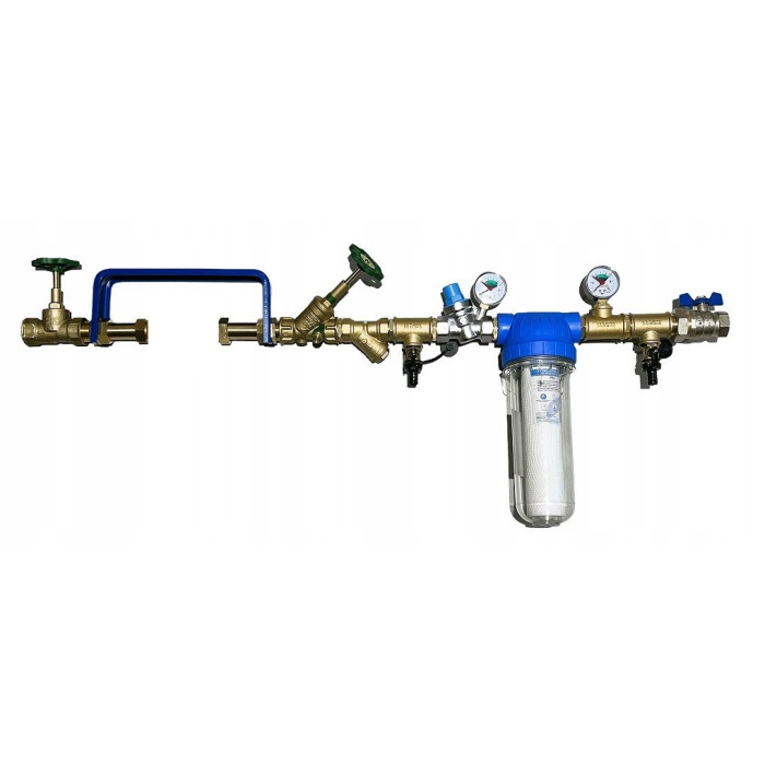 ZESTAW WODOMIERZOWY LICZNIKA WODY 3/4" ZAWÓR REDUKTORY WODY FILTR WODY