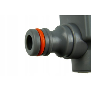 Licznik przepływu wody z szybkozłączką oraz nyplem WHITE LINE Bradas