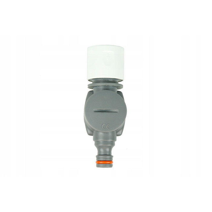 Licznik przepływu wody z szybkozłączką oraz nyplem WHITE LINE Bradas