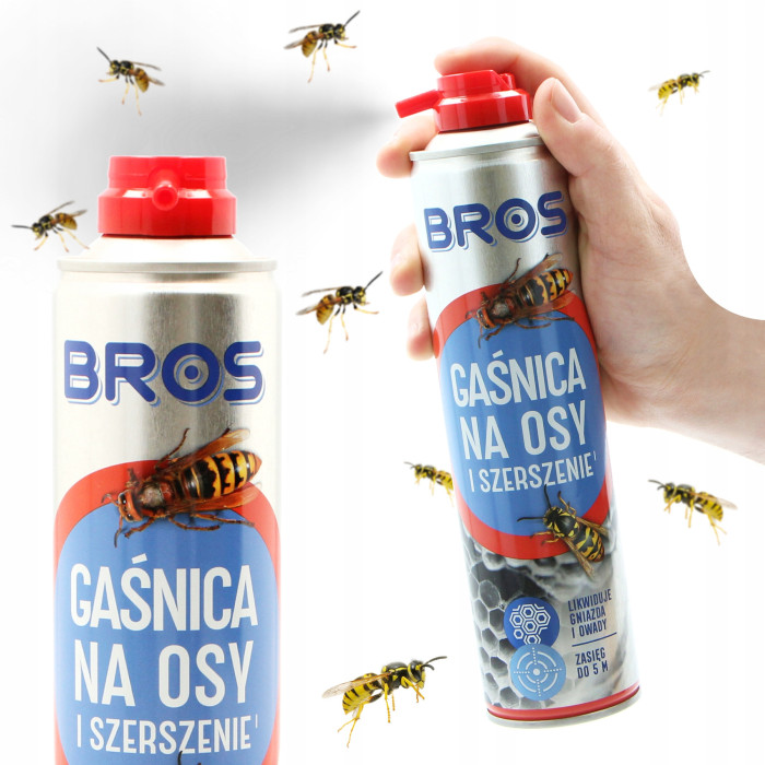 Rozpylacz, aerozol przeciwko osom gaśnica na osy Bros 0,35 kg 300 ml