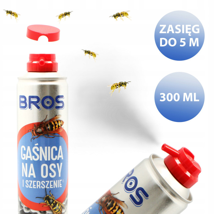 Rozpylacz, aerozol przeciwko osom gaśnica na osy Bros 0,35 kg 300 ml