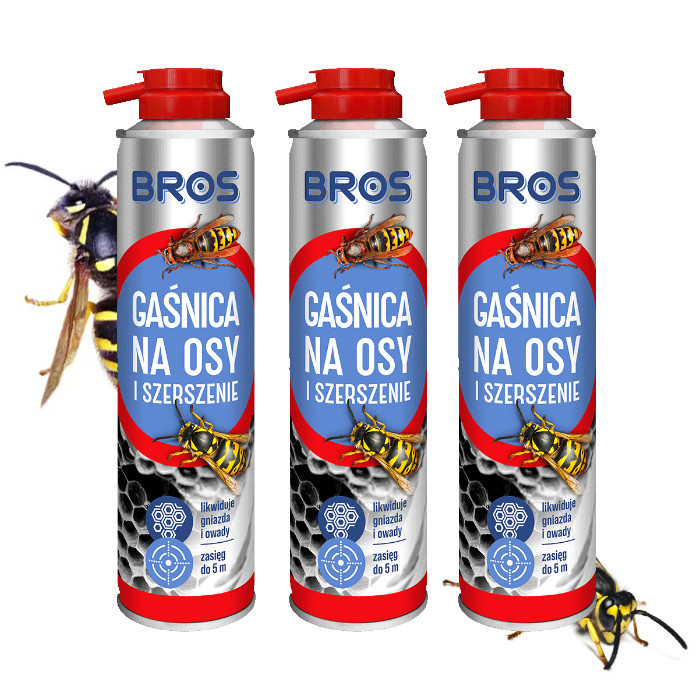 Rozpylacz, aerozol przeciwko osom gaśnica na osy Bros 0,35 kg 300 ml