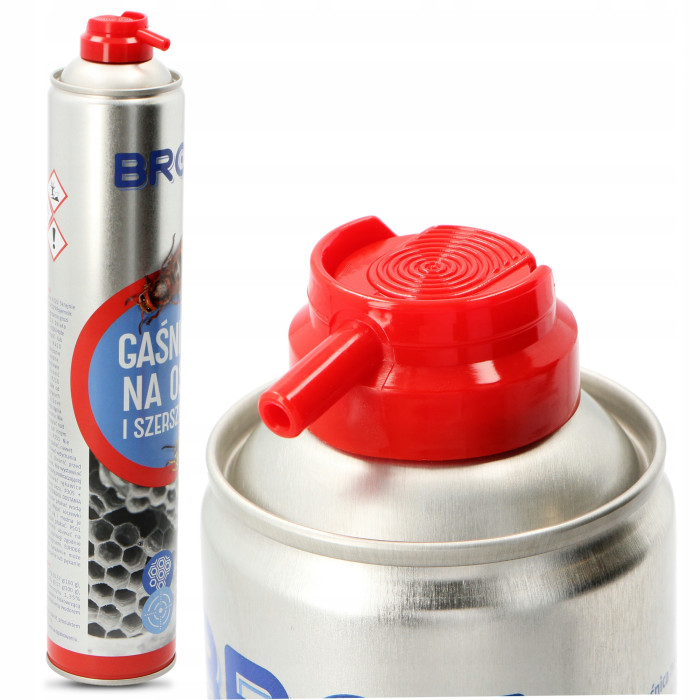 Rozpylacz aerozol przeciwko osom Bros 0,8 kg 600 ml szerszenie gaśnica