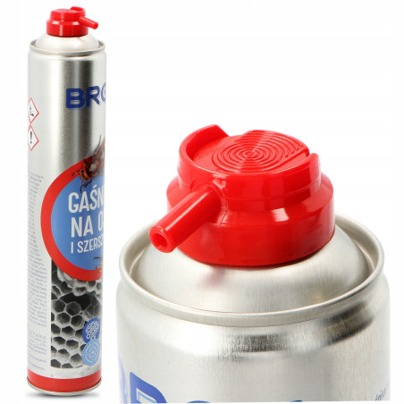 Rozpylacz aerozol przeciwko osom Bros 0,8 kg 600 ml szerszenie gaśnica