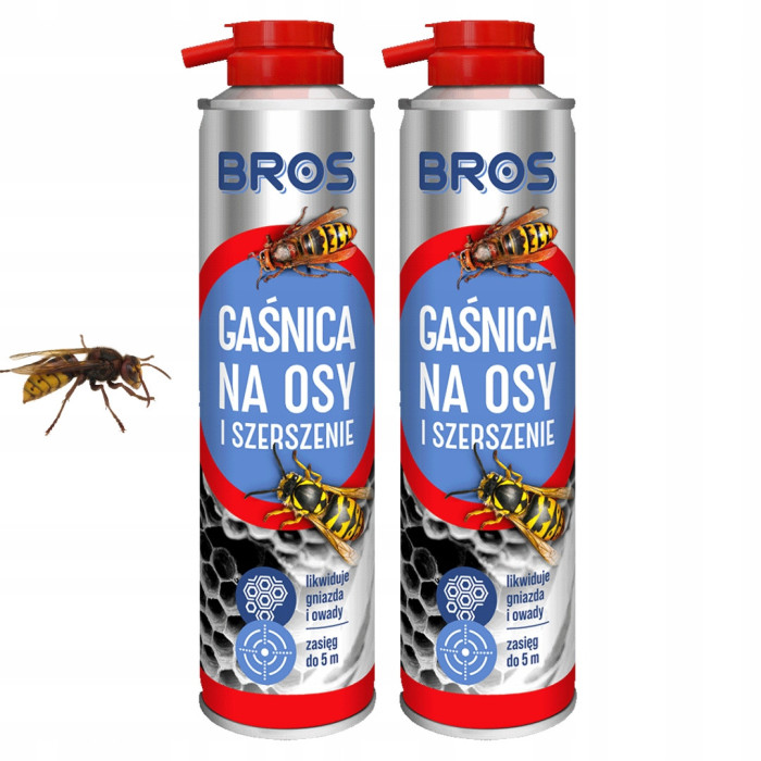Rozpylacz aerozol przeciwko osom Bros 0,8 kg 600 ml szerszenie gaśnica