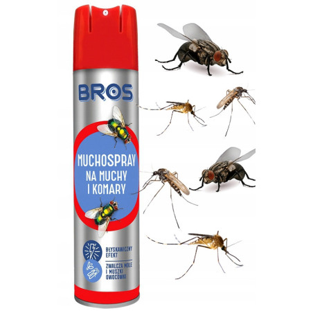 Rozpylacz aerozol przeciwko muchom Bros 250 ml muchospray muchy komary