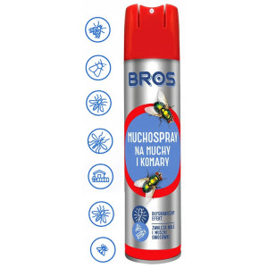 Rozpylacz aerozol przeciwko muchom Bros 250 ml muchospray muchy komary