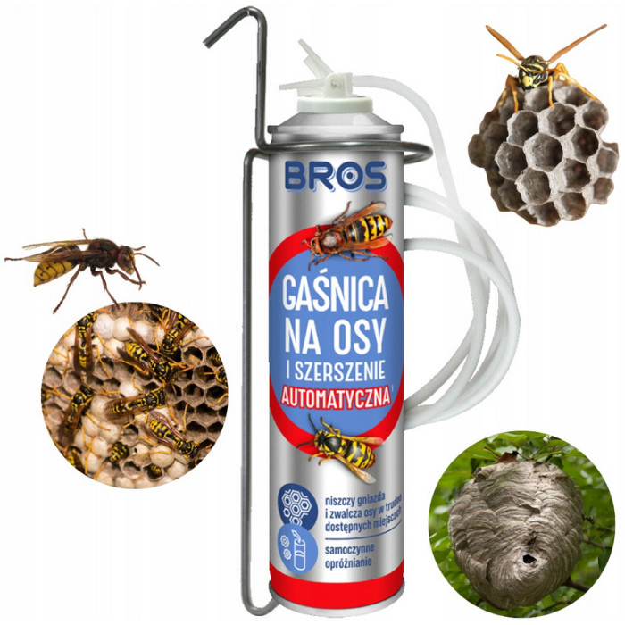 Bros gaśnica na osy i szerszenie automatyczna 400ml