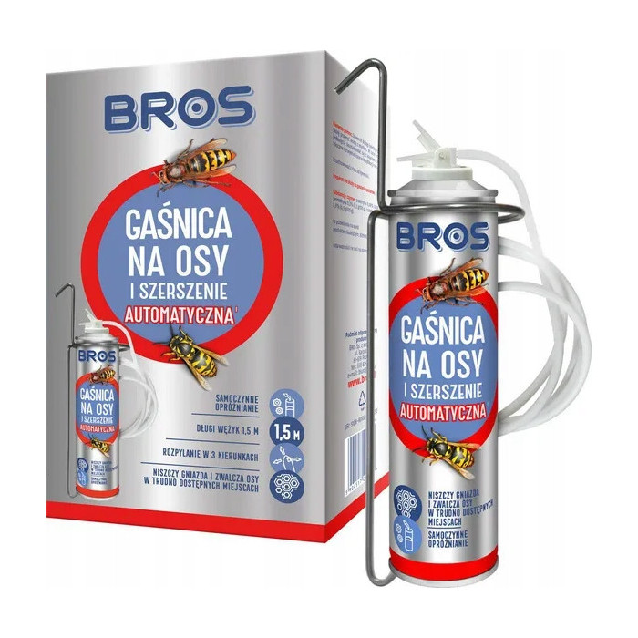 Bros gaśnica na osy i szerszenie automatyczna 400ml