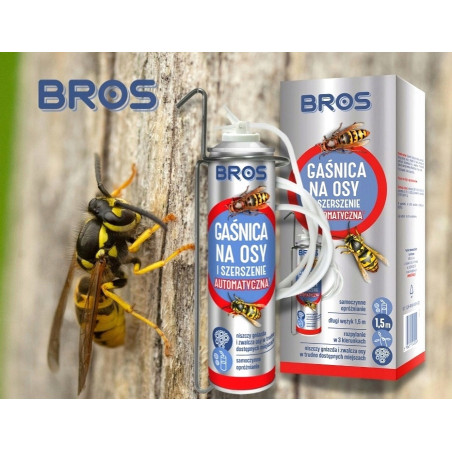 Bros gaśnica na osy i szerszenie automatyczna 400ml