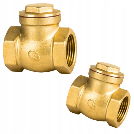 Zawór zwrotny 2 " cale klapowy mosiężny DIAMOND