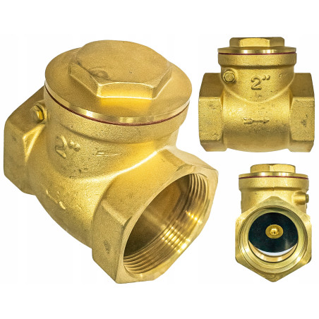 Zawór zwrotny 2 " cale klapowy mosiężny DIAMOND