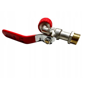 ZAWÓR KUREK KULOWY KRAN CZERPALNY OGRODOWY 1/2" CALA DN15 SZYBKOZŁĄCZKA