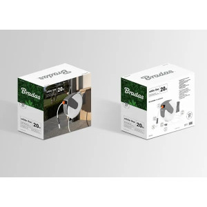 Wąż ogrodniczy Bradas White line 1/2" 20m w zestawie z bębnem Solidny mocny