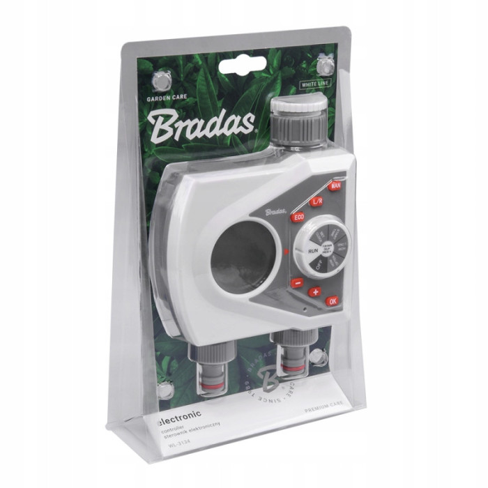 STEROWNIK NAWADNIANIA elektroniczny 2 drożny / WHITE LINE BRADAS
