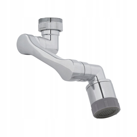 PRZEDŁUŻKA KRANU BATERII OBROTOWA AERATOR PERLATOR METAL 2W1 1080° m22/24