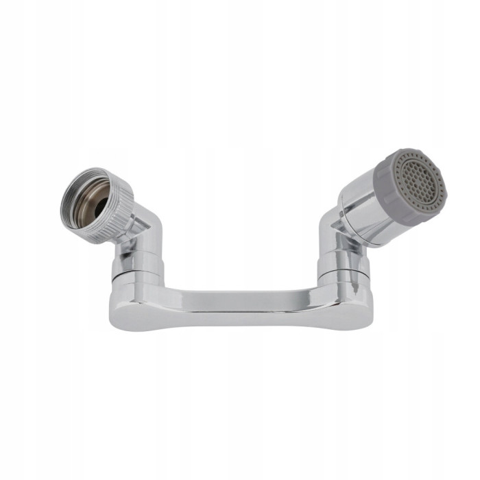 PRZEDŁUŻKA KRANU BATERII OBROTOWA AERATOR PERLATOR METAL 2W1 1080° m22/24