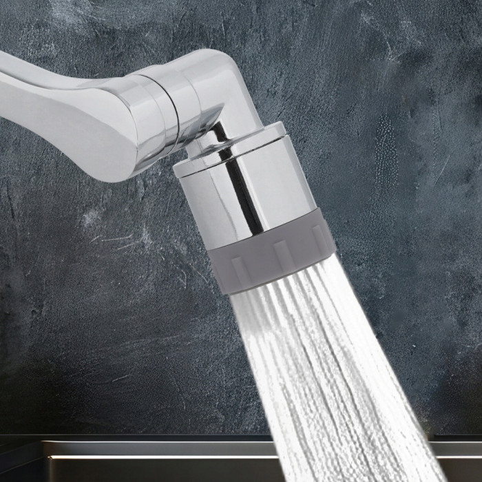 PRZEDŁUŻKA KRANU BATERII OBROTOWA AERATOR PERLATOR METAL 2W1 1080° m22/24