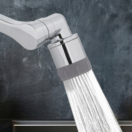 PRZEDŁUŻKA KRANU BATERII OBROTOWA AERATOR PERLATOR METAL 2W1 1080° m22/24