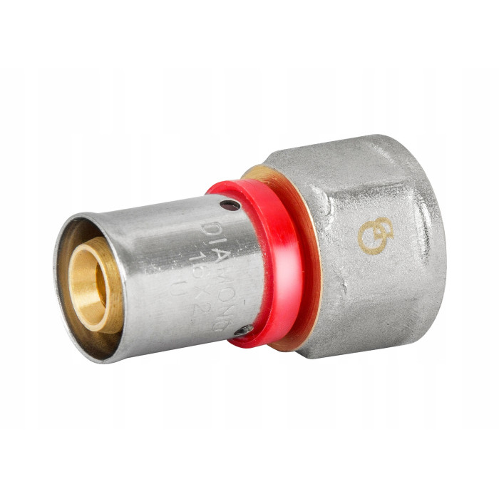 ZŁĄCZKA MUFA ZAPRASOWYWANA PEX ALUPEX FI 25 mm x 1'' GW ZACISKANA