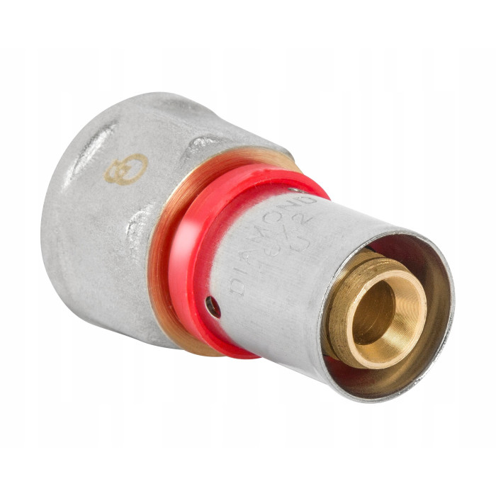 ZŁĄCZKA MUFA ZAPRASOWYWANA PEX ALUPEX FI 25 mm x 1'' GW ZACISKANA