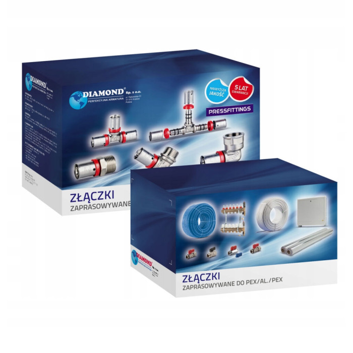 ZŁĄCZKA MUFA ZAPRASOWYWANA PEX ALUPEX FI 25 mm x 1'' GW ZACISKANA