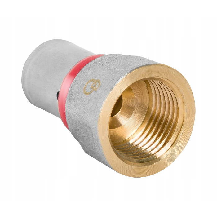 ZŁĄCZKA MUFA ZAPRASOWYWANA PEX ALUPEX FI 32 mm x 1'' GW ZACISKANA