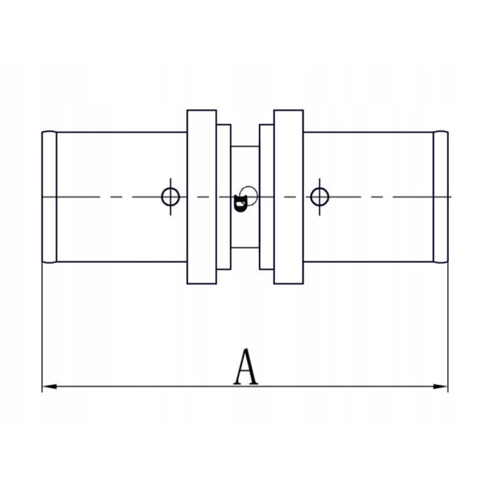 ZŁĄCZKA MUFA ZAPRASOWYWANA PEX ALUPEX 25 mm x20mm ZACISKANA RÓWNOPRZELOTOWA