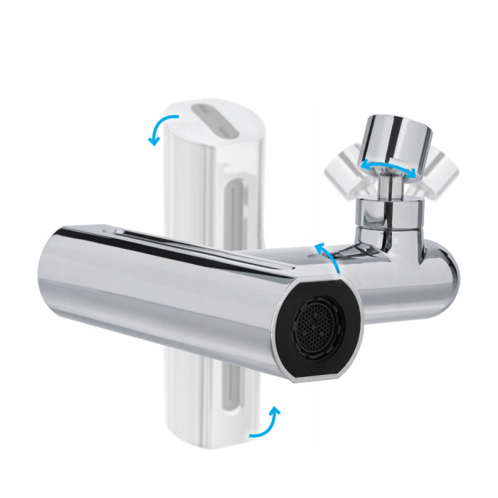 PRZEDŁUŻKA PERLATOR AERATOR OBROTOWY 360° M22 M24 4 TRYBY STALOWY XL3001