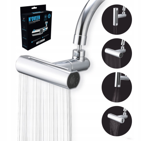 PRZEDŁUŻKA PERLATOR AERATOR OBROTOWY 360° M22 M24 4 TRYBY STALOWY XL3001