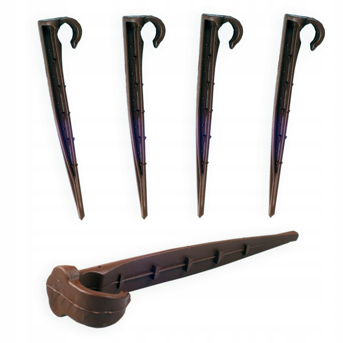 SZPILKI DO MONTAŻU RURY LINII KROPLUJĄCEJ 50 SZT. BRĄZOWE