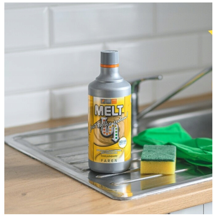 MELT ŚRODEK UDRAŻNIANIA RUR SYFONÓW KANALIZACYJNYCH 750ML RĘKAWICE GRATIS !