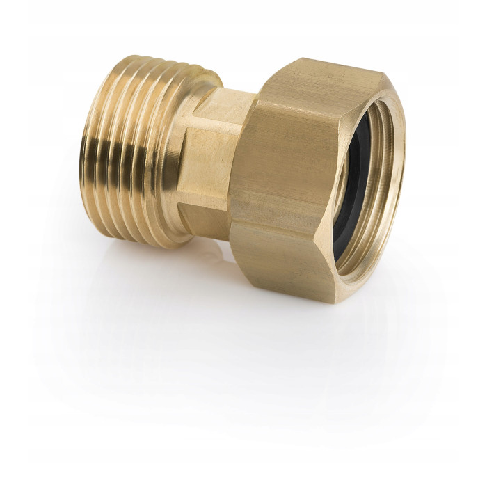 ŚRUBUNEK PÓŁŚRUBUNEK RÓWNOPRZELOTOWY MOSIĘŻNY Z USZCZELKĄ Ø 3/4" DN20 MOCNY