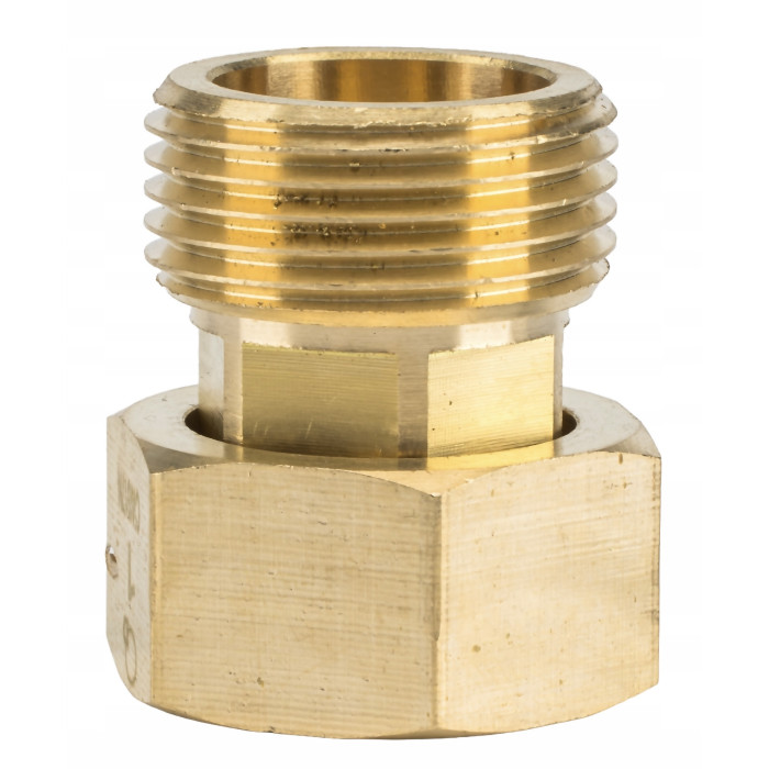 ŚRUBUNEK PÓŁŚRUBUNEK RÓWNOPRZELOTOWY MOSIĘŻNY Z USZCZELKĄ Ø 3/4" DN20 MOCNY