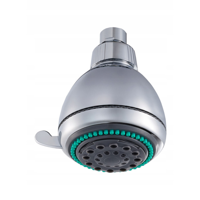 GŁÓWKA NATRYSKOWA 3-FUNKCYJNA MARINA, NATRYSK STAŁY NAD GŁOWĄ, CHROM