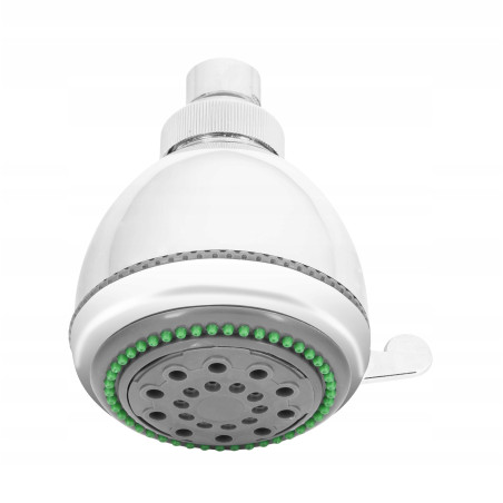 GŁÓWKA NATRYSKOWA 3-FUNKCYJNA MARINA, NATRYSK STAŁY NAD GŁOWĄ, CHROM