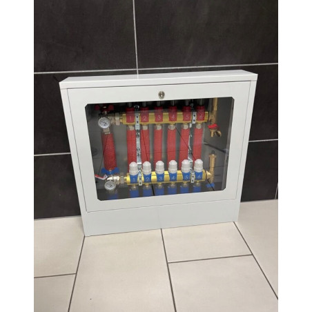 OBUDOWA METALOWA NATYNKOWA Z PRZESZKLENIEM BIAŁA DIAMOND DO 4 OBWODÓW