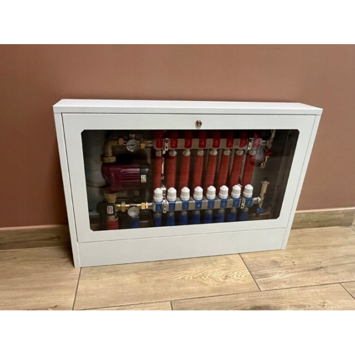 OBUDOWA METALOWA NATYNKOWA Z PRZESZKLENIEM BIAŁA DIAMOND DO 10/7 OBWODÓW